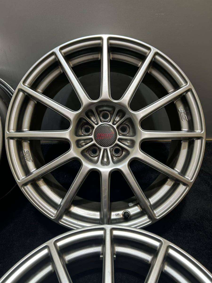 スバル 純正OP STI ENKEI製 17インチ 7J +48 100 5H アルミホイール 4 