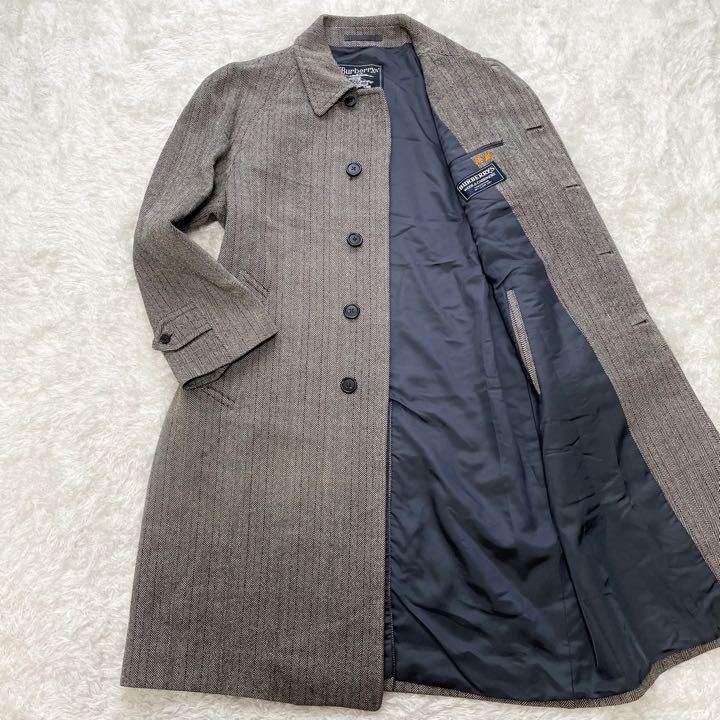 Burberry バーバリー ヘリンボーン グレー ウィンドウペン
