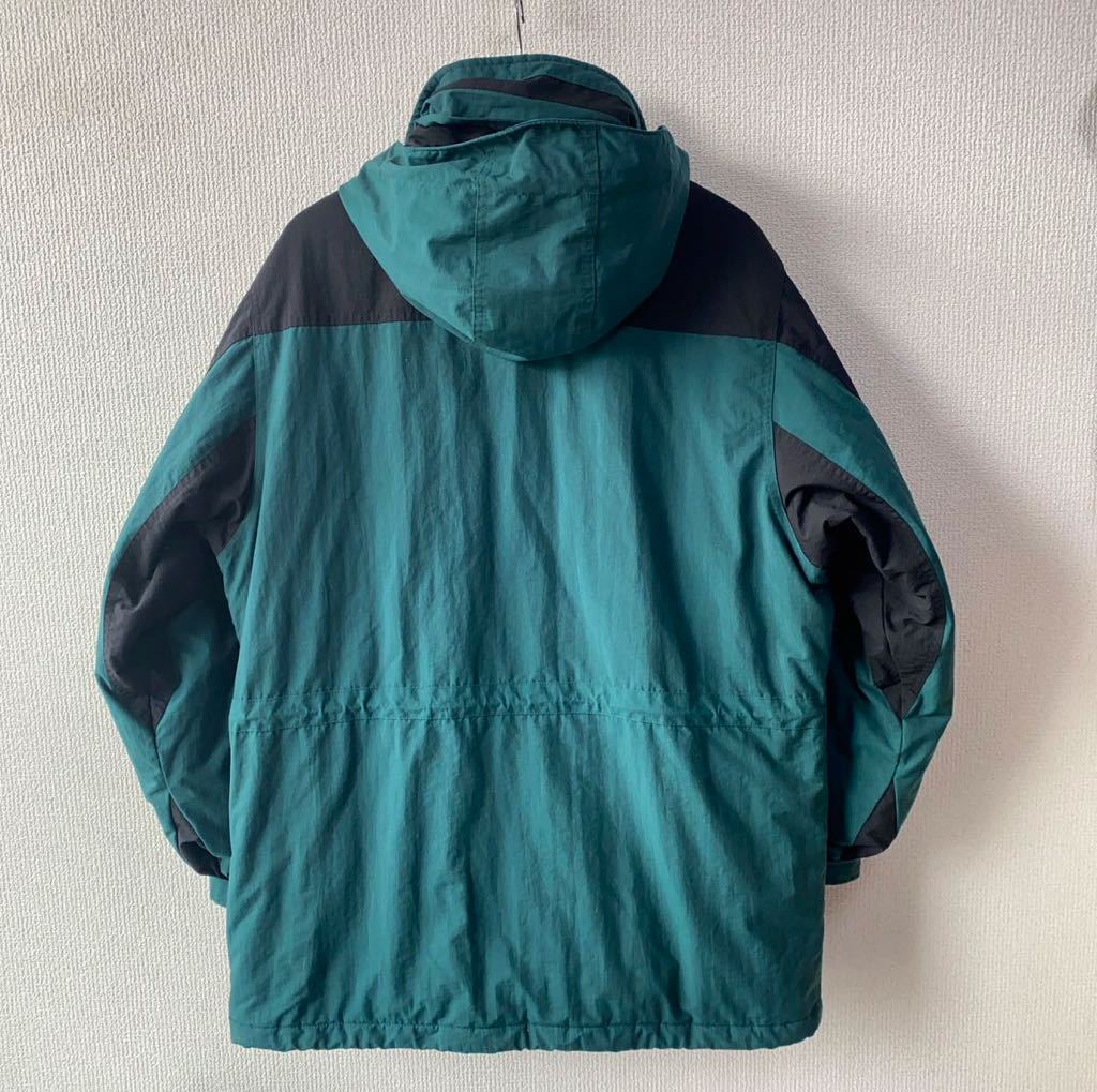 90s L.L.Bean シンサレート ジャケット L 中綿 エルエルビーン ナイロン 古着 90s シンサレート USA製 オリーブ系 90~00'S ヴィンテージ90s