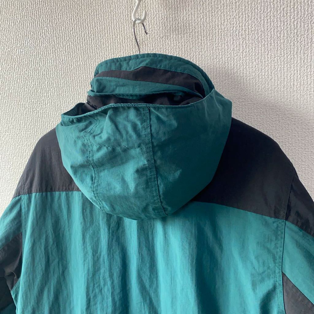 90s L.L.Bean シンサレート ジャケット L 中綿 エルエルビーン ナイロン 古着 90s シンサレート USA製 オリーブ系 90~00'S ヴィンテージ90s