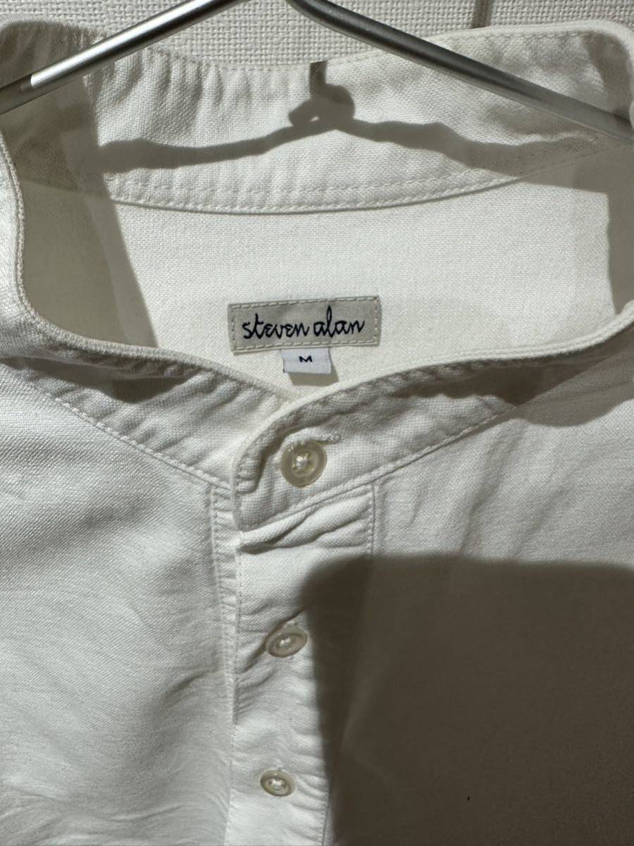 スティーブンアラン Steven steven ALAN alan シャツ - &frasl; Alan(スティーブンアラン) バンドカラーシャツ 長袖 バンドカラー (スティーブンアラン) 中古・古着通販STEVEN Alan バンド