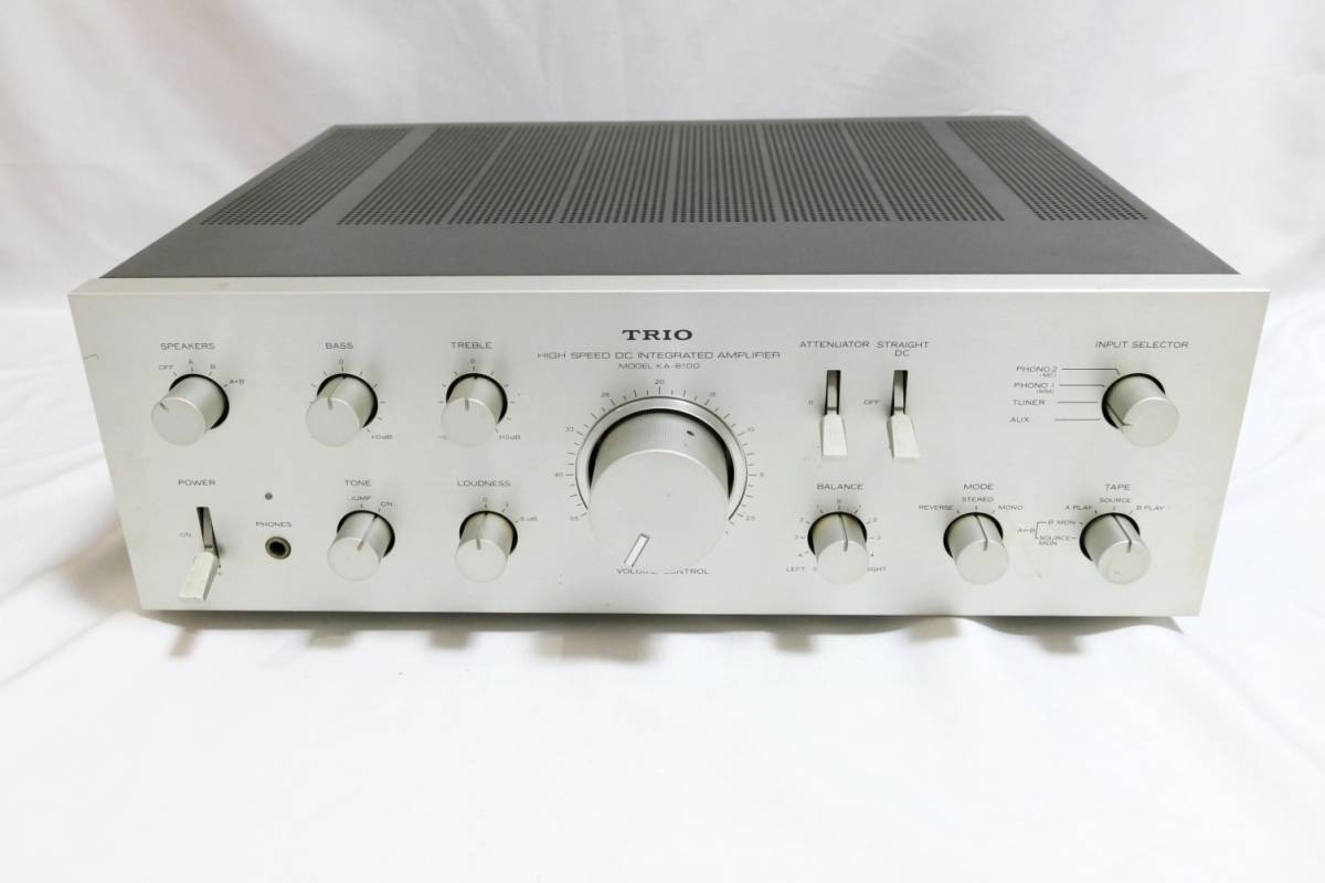TRIO：プリメインアンプ 、KA-8100 □音出たけどジャンク扱い！即決