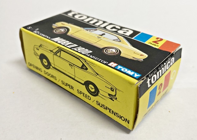 現状品】ミニカー トミカ 黒箱 №2 コロナ マークII 1900 ハードトップ