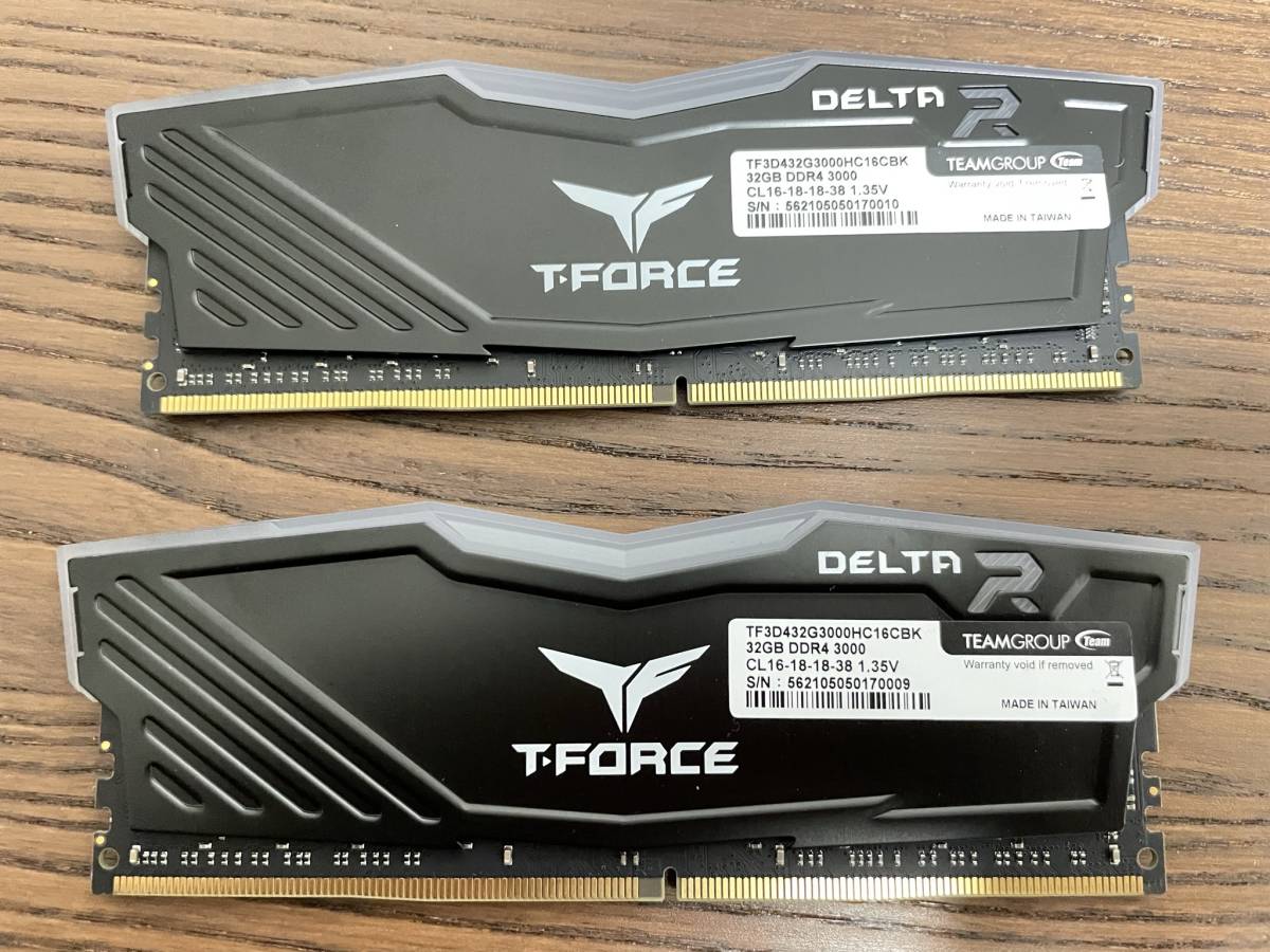 T-FORCE DDR4 3600 計32GB(8GB×4枚) 動作品 メモリ