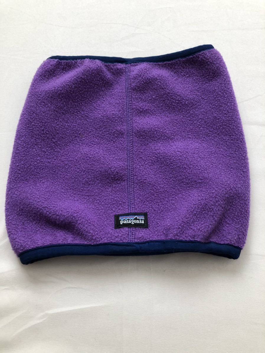 極希少　美品　90s パタゴニア USA製 　ネックゲイター 美品 パタゴニア 91年製 シンチラネックゲイター USA製 ラークスパー