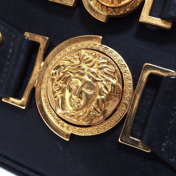 VERSACE ヴェルサーチ GIANNI ミニ ジャンニ 1円 メデューサ □美品□ 1円希少Gianni ラ JP メドゥーサ | レザー 美品 チェーン