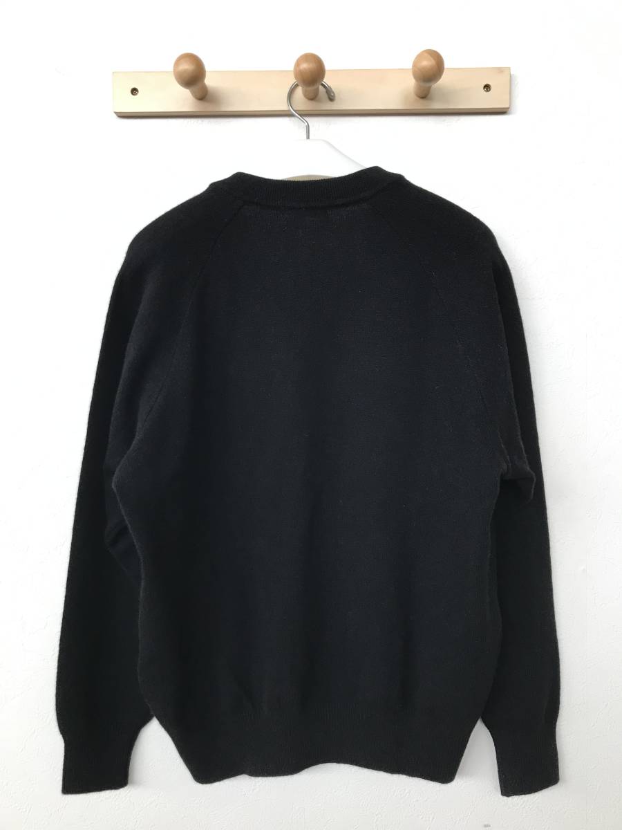 Ami Paris 男女兼用 ハート刺繍 ニットセーター 黒 AMI