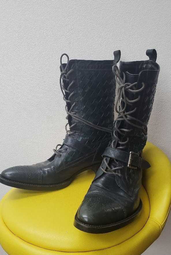 アルフレッドバニースター美品、限定モデル//●alfredoBANNISTER/アルフレッドバニスター/26.5cm～27.0cm本革編み込み