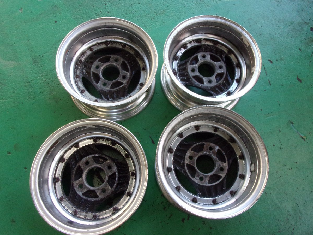 A3A ADVAN アドバン 0 2026年最新 アドバンA3 送料無料【YOKOHAMA】希少！ADVAN A3A/アドバン☆6J×13インチ　+6　PCD114.3-4穴☆4本[中古アルミ]サニトラ、AE86など旧車に！