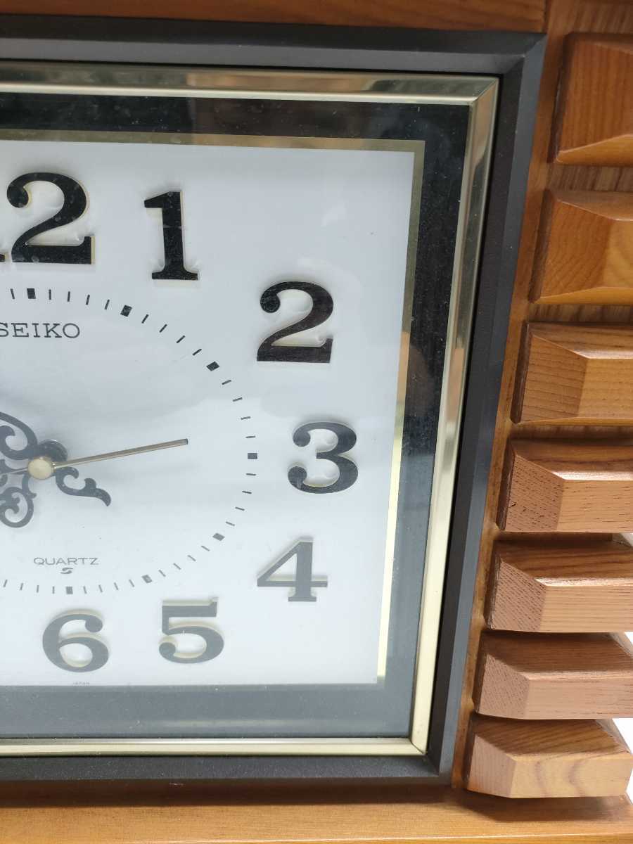 SEIKO セイコー 柱時計 掛け時計 壁掛け時計 QA460B アナログ 木枠
