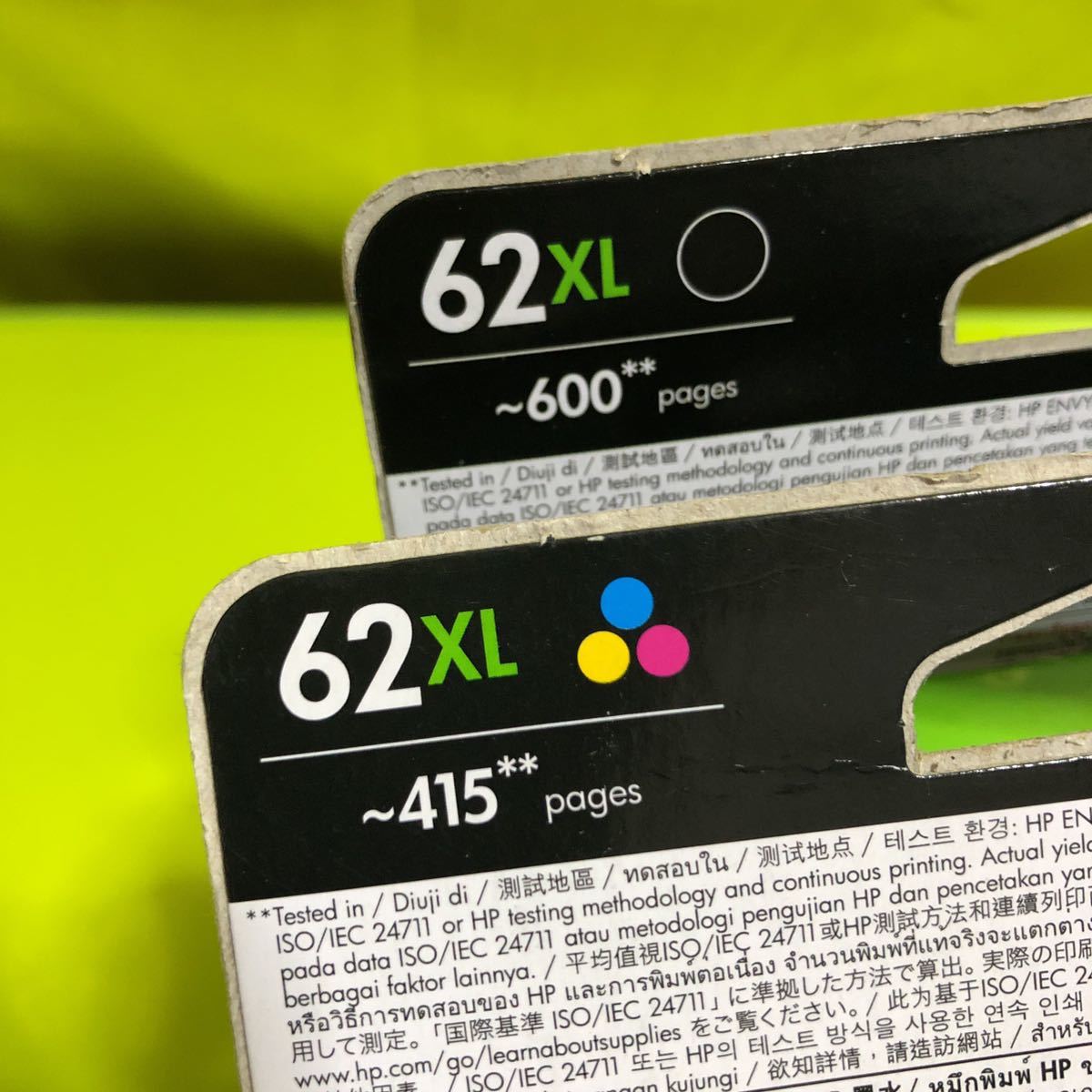 HP 62XL 増量 HP62XL 純正インクカートリッジ インクカートリッジ