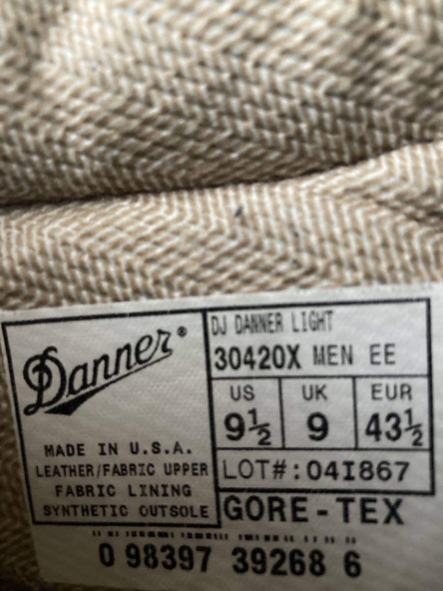 ゴアテックス ダナーライト DANNER us9.5 ロー ダナー US9.5 ブーツ セダー ローカット EE ブラウン USA製Danner 0 US9 マウンテンライトセダー