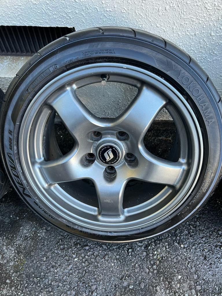 GT-R32 ホイール TOYO R1R 日産 16インチ 8J 日産 純正 BNR32 スカイライン GT-R FORGED 鍛造 16インチ 8J +30 PCD