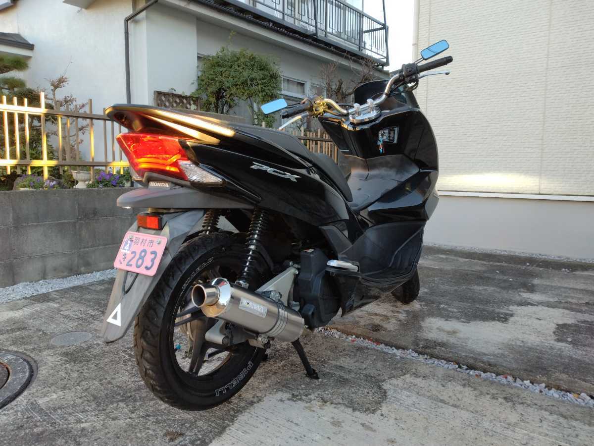 HONDA PCX125 JF56 黒 走行5833km 自賠責9年4月迄 セル1発始動 