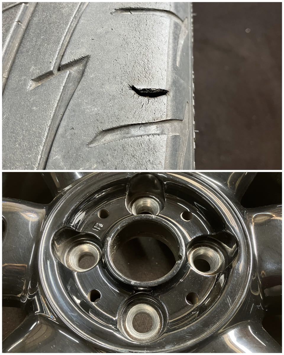 ミニクーパー ハンプトン 205/45R17 7J+48 4穴 PCD100 M14 ハブ56 純正