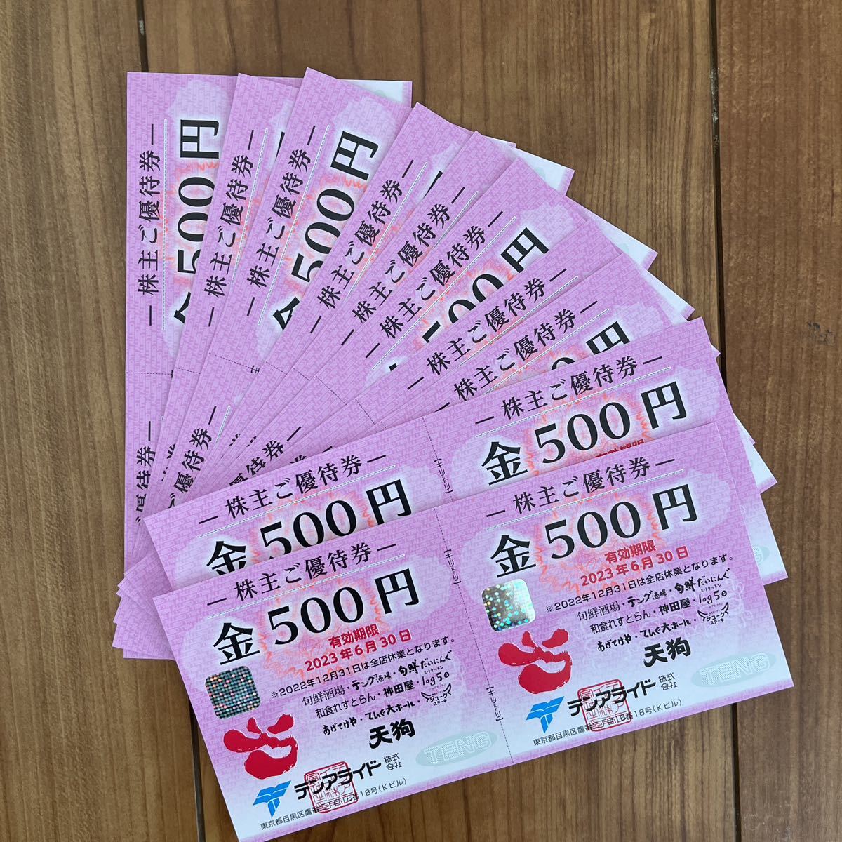 テンアライド　株主優待