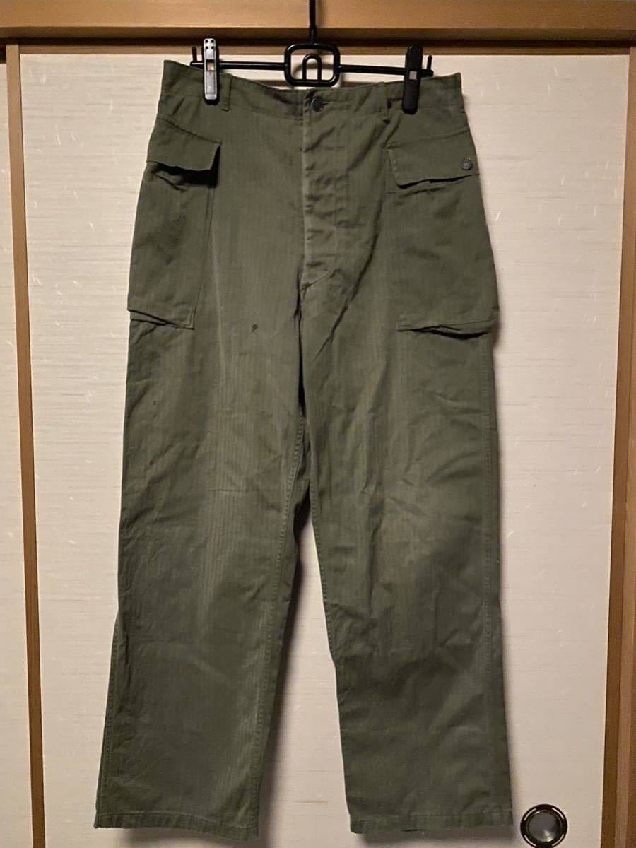 ビンテージ 40s U.S.ARMY M-43 HBT 13スター ヘリンボーン カーゴ 