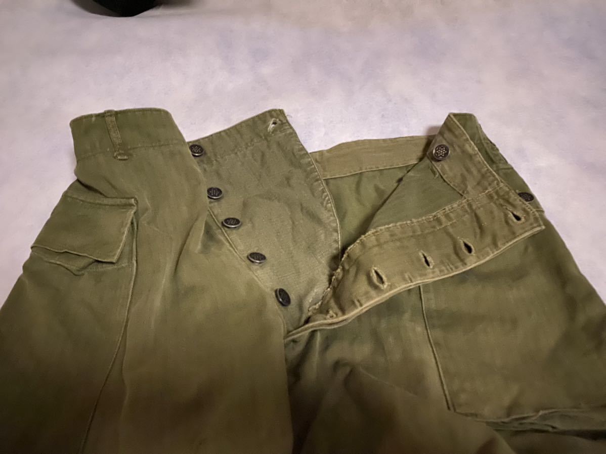 ビンテージ 40s U.S.ARMY M-43 HBT 13スター ヘリンボーン カーゴ 