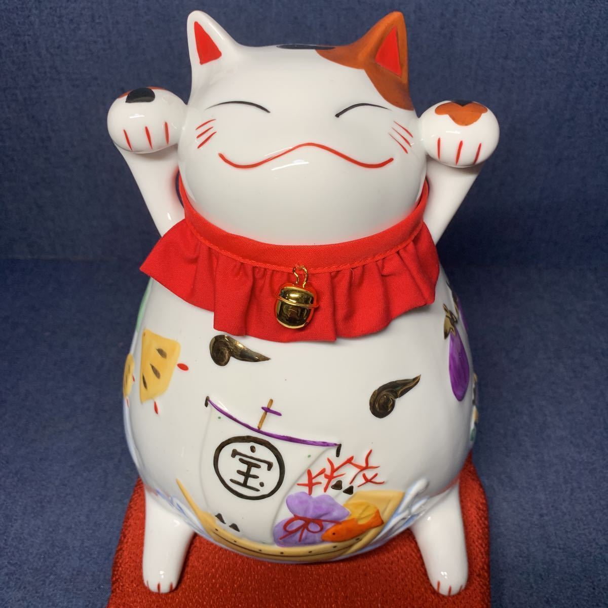 猫舎道楽堂本舗 ねこや 猫 ネコ 陶器 招き猫 貯金箱 招福 置物 