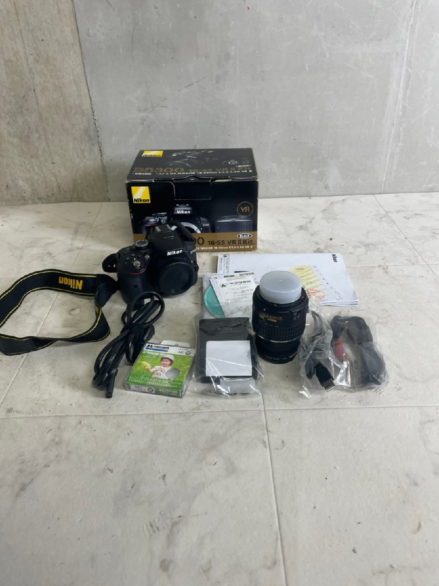 新作入荷，正規品 SG120597 Nikon ニコン D5300 18-55 VRⅡレンズキット ブラック デジタル一眼レフカメラ Wi-Fi機能搭載(ニコン)｜売買されたオークション情報、yahooの商品情報をアーカイブ公開 - オークファン ニコン