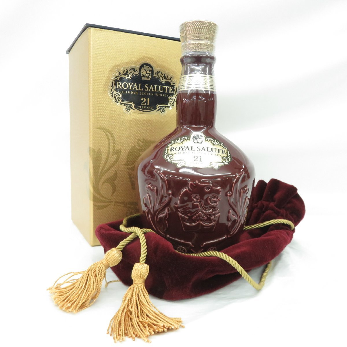 21年 ロイヤルサルート SALUTE 700ml 赤 赤陶器 ROYAL 未開栓 