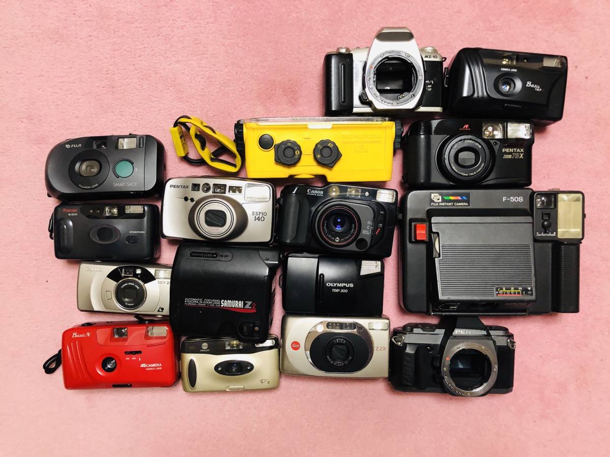 ❷カメラ16個 レンズ2個まとめ売りCanon Nikon MINOLTA ○佐川急便60サイズ K12V184 カメラ ニコン Nikon F2 シャッター