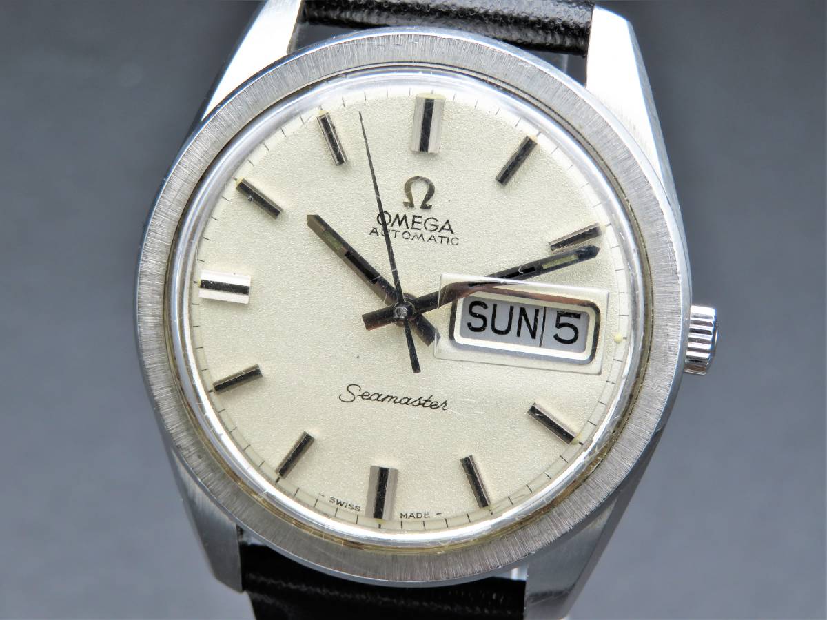  1円 稼動品 正規品 OMEGA オメガ シーマスター 保証書 自動巻き デイデイト シルバーダイヤル ヴィンテージ メンズ腕時計 KNNSV4001(シーマスター)｜売買されたオークション情報、yahooの商品情報 シーマスター