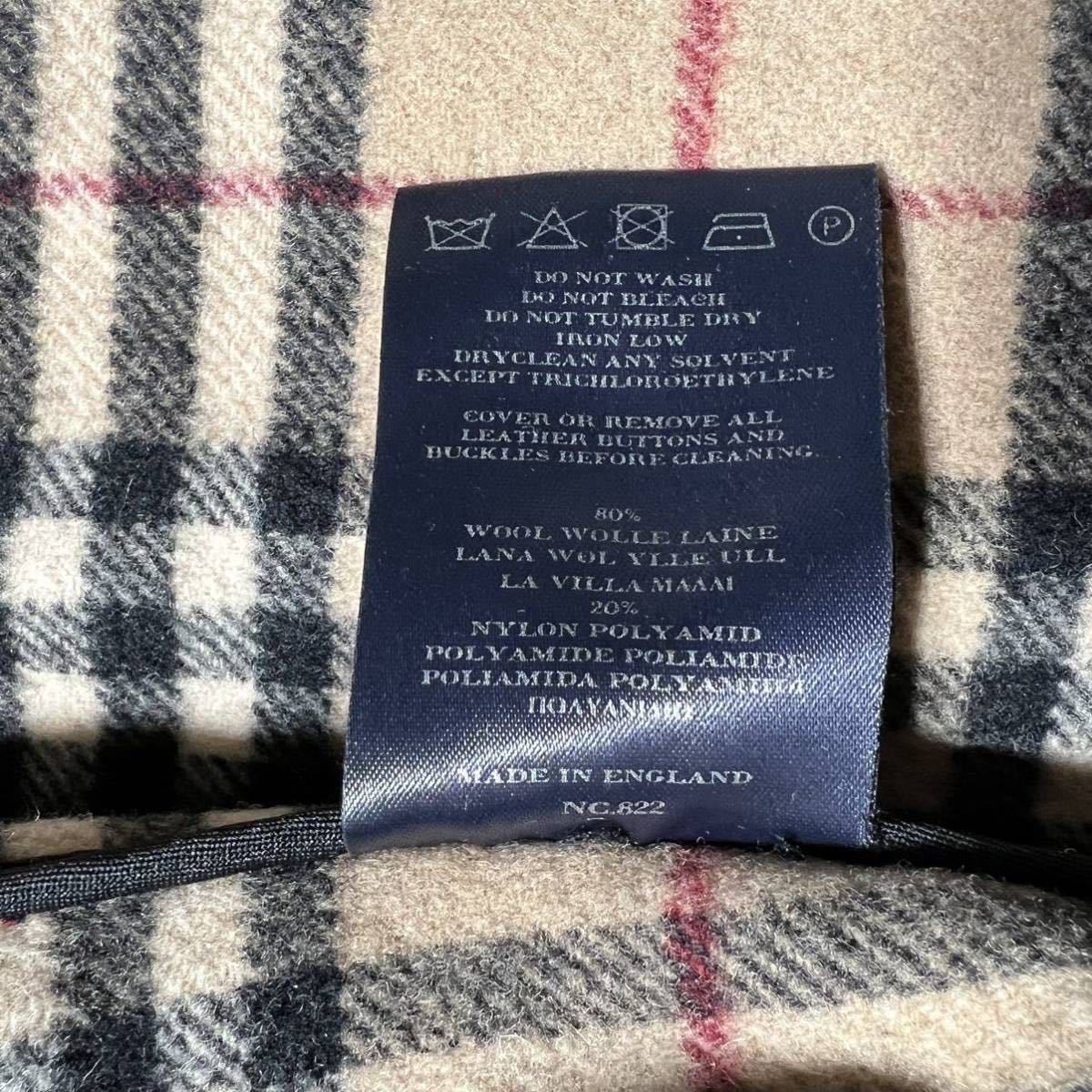 英国製 BURBERRY LONDON ノバチェック ロング ダッフルコート コート
