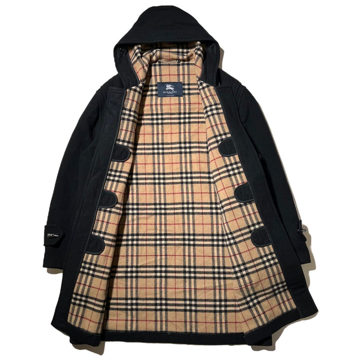 英国製 BURBERRY LONDON ノバチェック ロング ダッフルコート コート