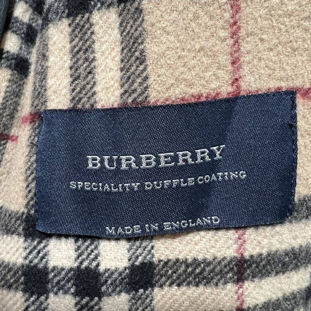 英国製 BURBERRY LONDON ノバチェック ロング ダッフルコート コート