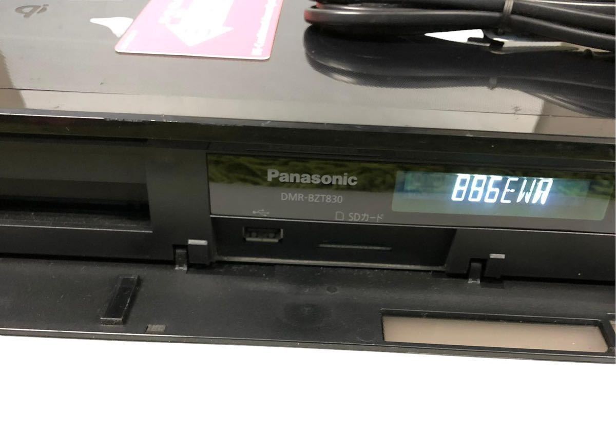 Panasonic パナソニック ディーガ DMR-BZT830 Blu-rayディスク