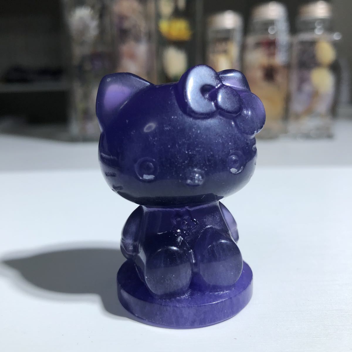 ハローキティ フローライト パープル サンリオ 高品質 3番 置物 