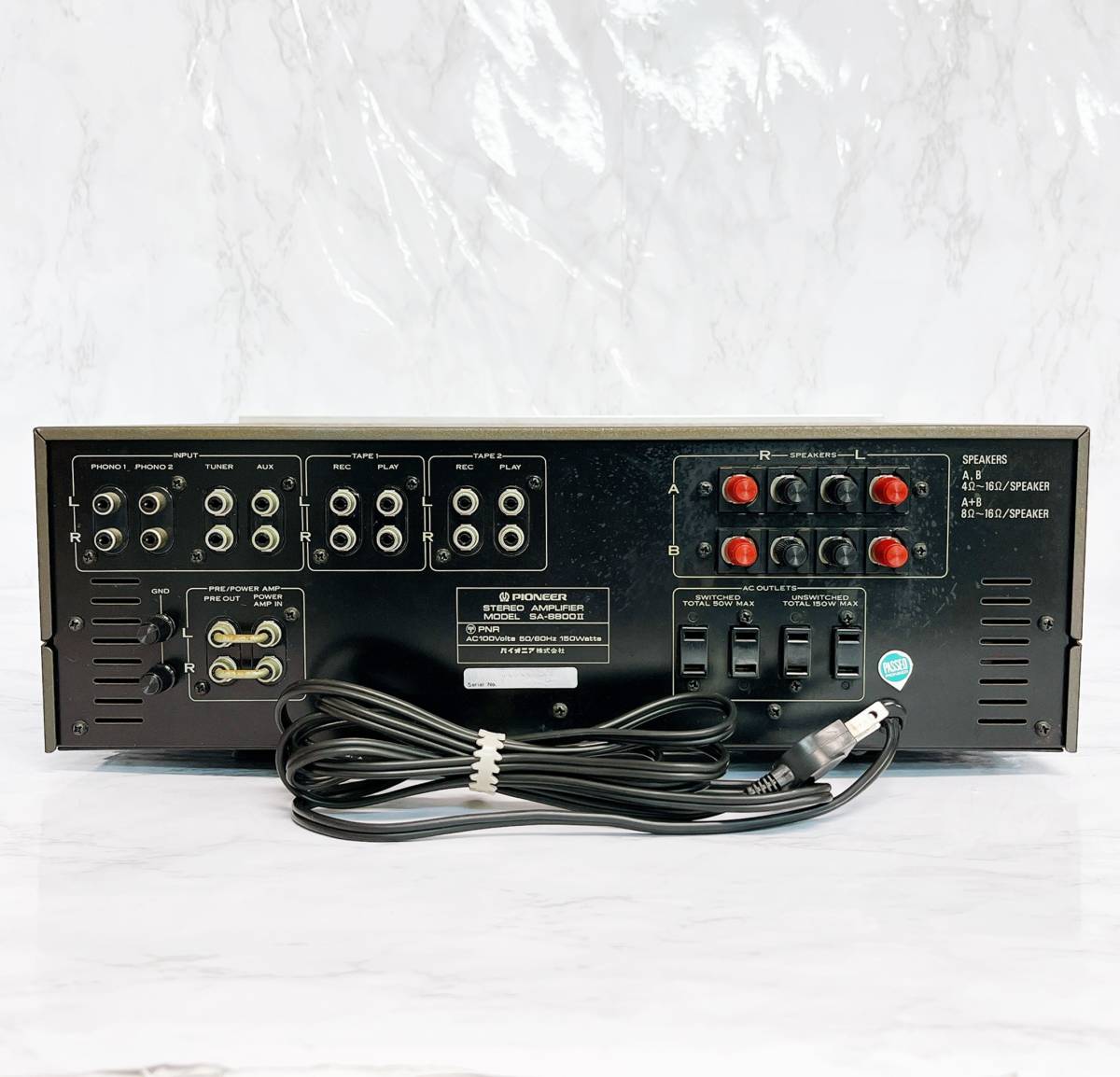 パイオニア SA-8800Ⅱ プリメインアンプ 通電OK 動作未確認 Pioneer