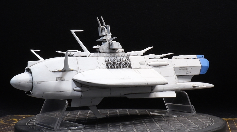 宇宙戦艦ヤマト完結編 地球防衛艦隊主力戦艦1/1000ガレージキット塗装