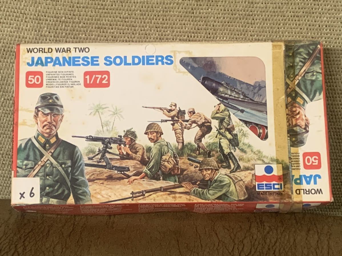 お得，正規品 12001 複数封入品 1/72 ESCI 204 W.W.II Japanese Soldiers エッシー 日本陸軍 兵士セット x6 未組立品(戦車、軍用車両)｜売買されたオークション情報、yahooの商品情報をアーカイブ公開 - オークファン その他