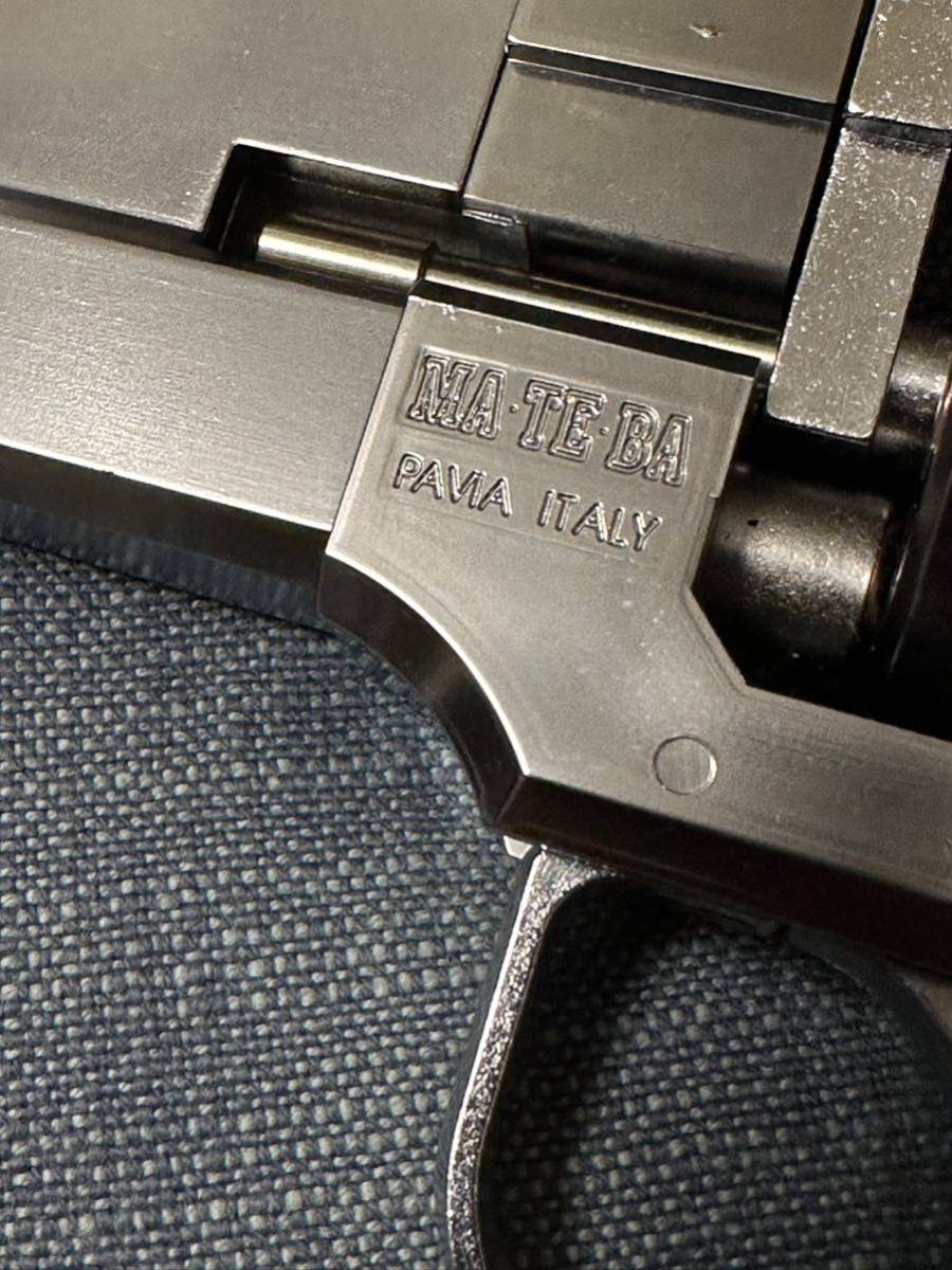 マルシン マテバ 5インチ シルバーABS ブラックラバー塗装プラグリップ