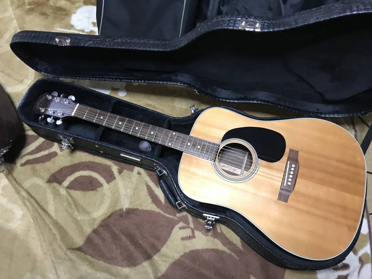 2012年製・超美品・トップ・バック単板仕様の、上位モデル・Aria Dreadnought・AD-550N・すごい鳴ります。激安・調整済み。