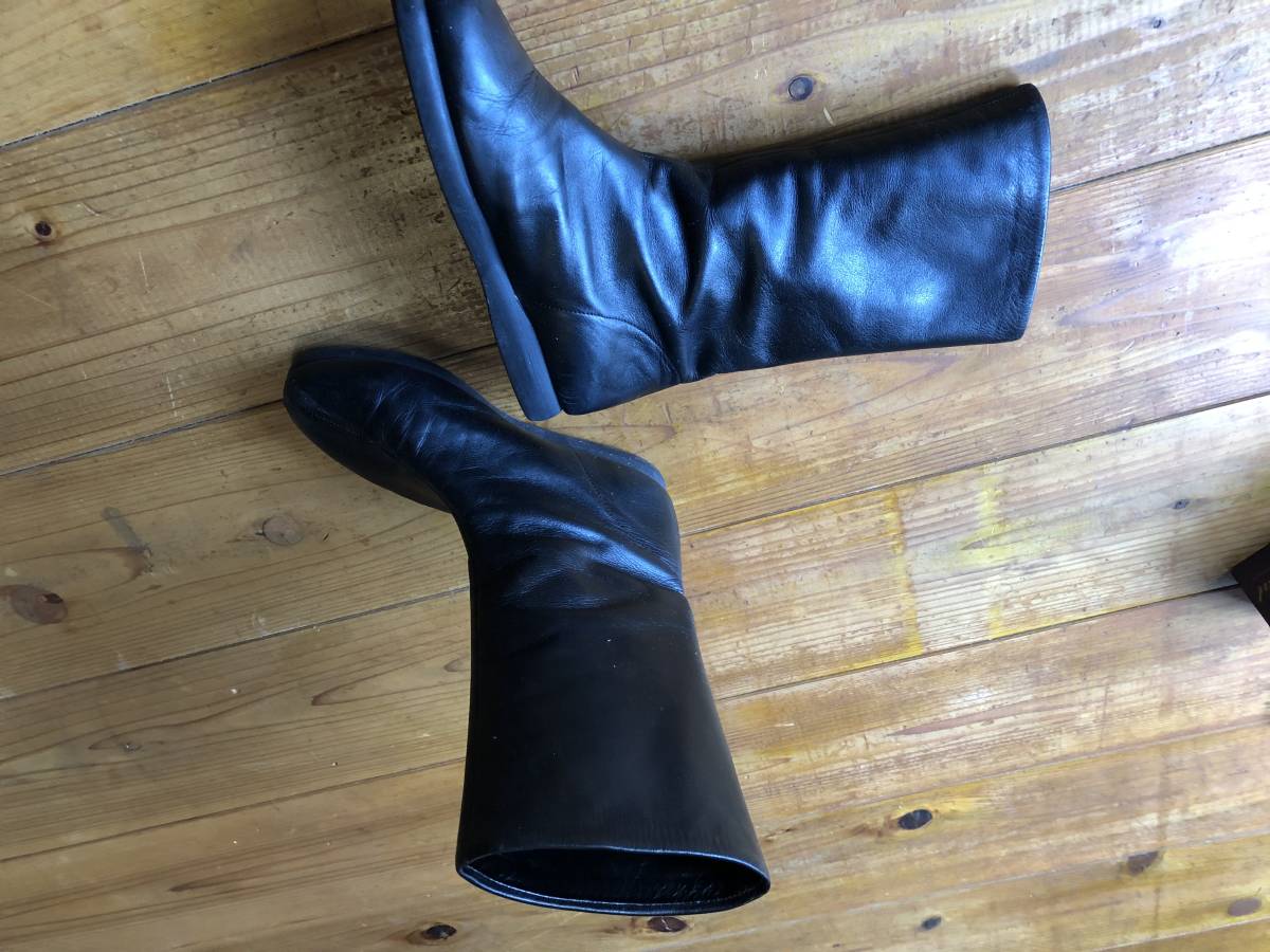 LEHL ヨーガンレール JURGEN レザー ショートブーツ 黒 23.5 Jurgen