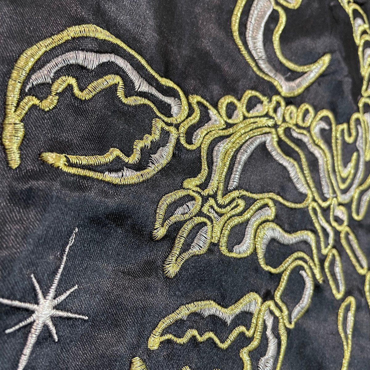 一心如鏡スカジャン蠍刺繍ロゴグリーン キルディングジャージM 一心如鏡スカジャン蠍刺繍ロゴグリーン キルディングジャージM