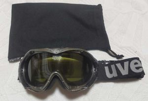 ドイツ製 UVEX トマホーク supervisionダブルレンズグリーン スキーゴーグル