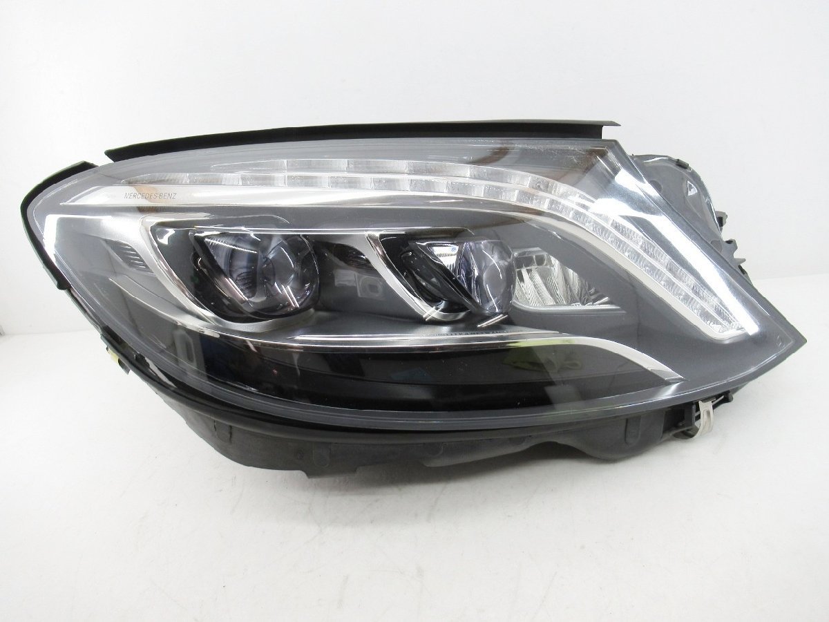 即決あり》 ベンツ Sクラス W222 前期 純正 右 ヘッドライト LED 【 A