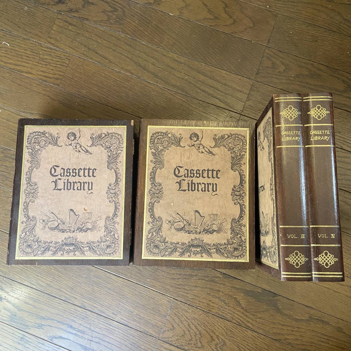 カセットテープ収納ケース TEAC MUSIC LIBRARY 本棚 3セット - TEAC