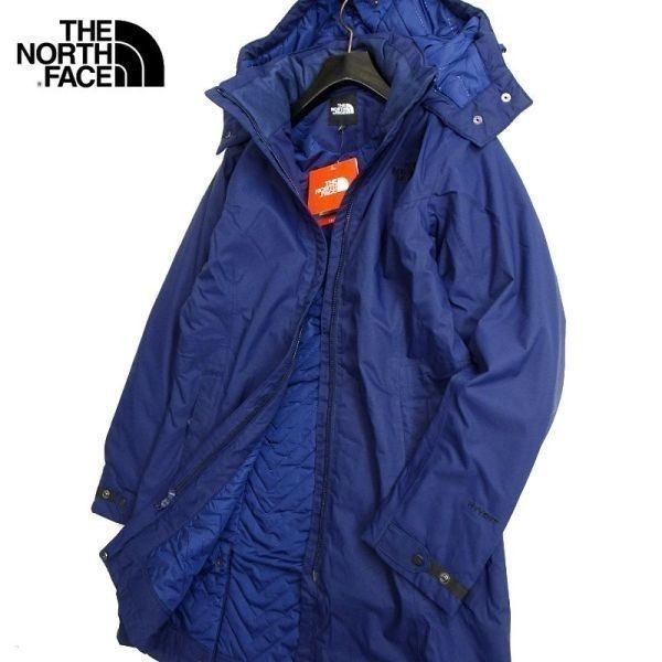 ・THE NORTH FACE ノースフェイス 定2.9万 HYVENT 撥水 高機能中綿 Excelloft フード付 ミドル丈 コート ジャケット 85/M ▲048▼out2171d