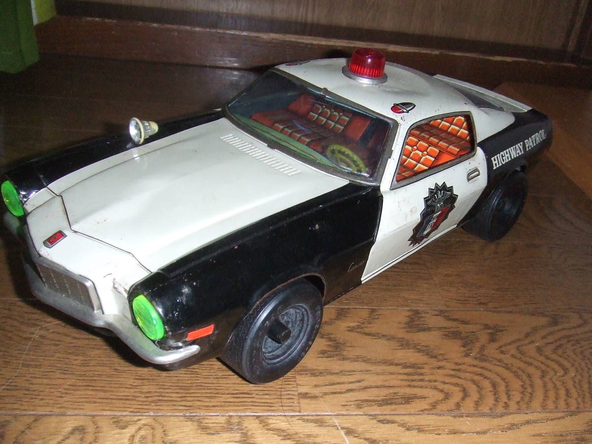 パトカー シボレーカマロ ブリキ 野村トーイ ヒ*ン様 当時物野村トーイ