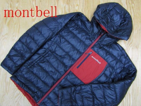 ★モンベル mont-bell★メンズ 1101445 リバーシブルダウン コロラドパーカ パプリカ×ブラック★R41225032A