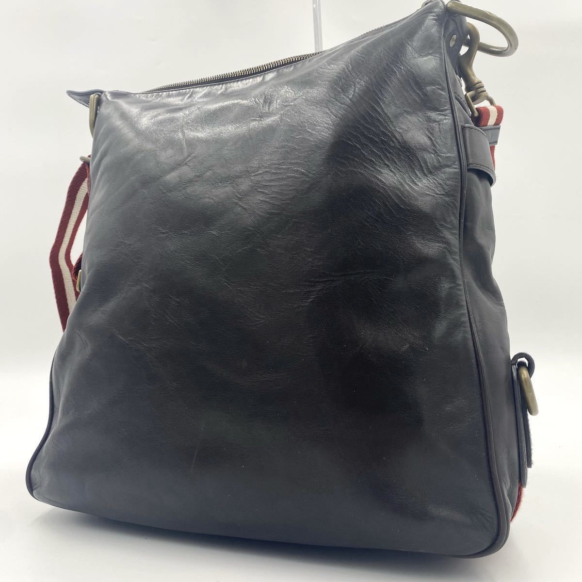 1円【極美品】BALLY バリー ショルダーバッグ サコッシュ クロス