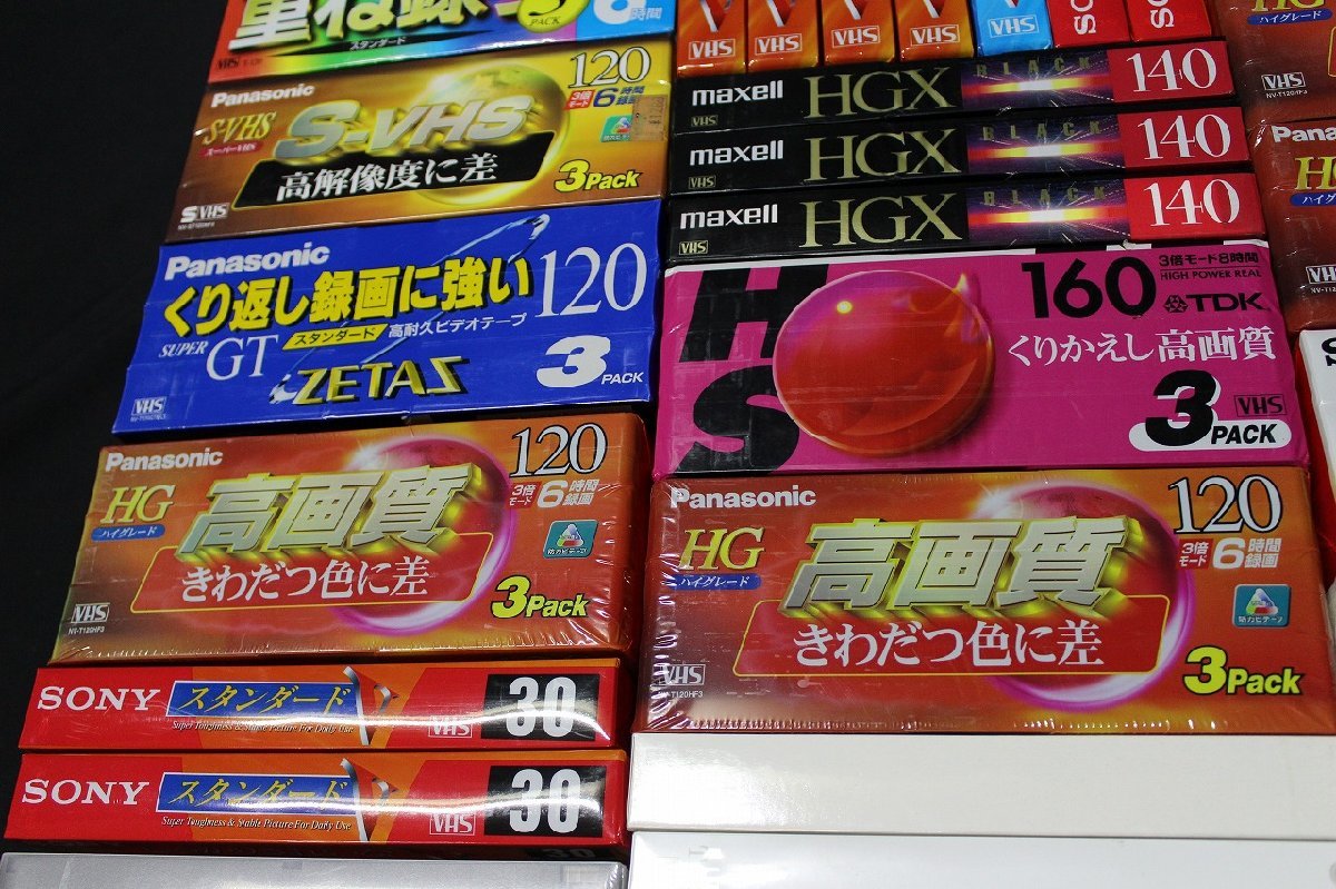 12*2gP09522D】☆新品☆未使用☆VHSまとめ☆111本セット☆30分☆60分 