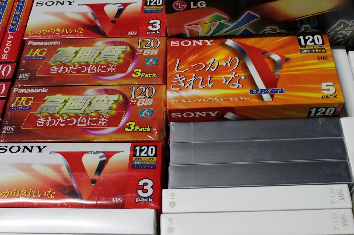 12*2gP09522D】☆新品☆未使用☆VHSまとめ☆111本セット☆30分☆60分 