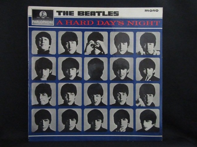 BEATLES★A Hard Day's Night UK Y/B Parlophone mono オリジナル MAT-3 1st Oress