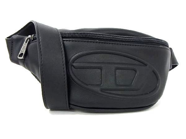 1円 □美品□ DIESEL ディーゼル レザー ボディバッグ ウエストポーチ